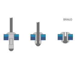55914007 - Blindniete Multigrip 4,0 x 6,8 mm, 500stk.