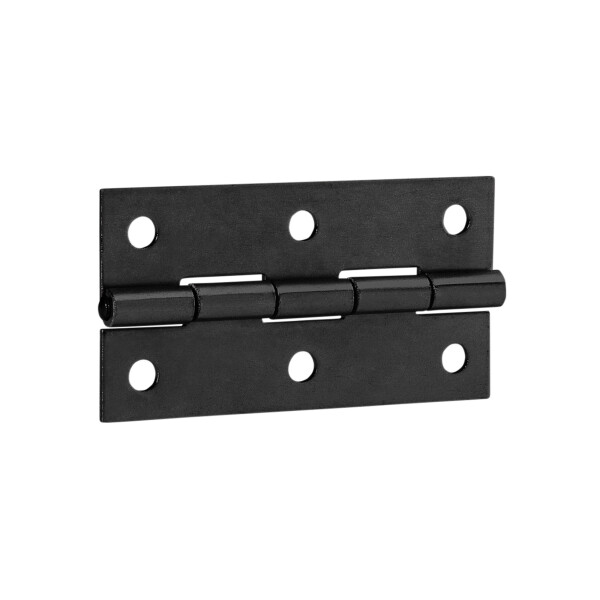 2602 BLK - 70 mm Scharnierstück galvanisiert, schwarz