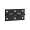 2602 BLK - 70 mm Scharnierstück galvanisiert, schwarz