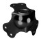 4102 BLK - grand angle de boule avec cuvette galvanisée, noir