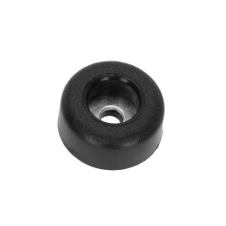 4900 S - Piedino in gomma 25 x 11 mm Nero, antiscivolo