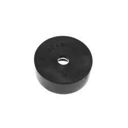 4900 S - Piedino in gomma 25 x 11 mm Nero, antiscivolo
