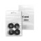 4906 S M4AH - Set of 4 x rubber feet 38mm x 10mm in bag, black, anti-slip