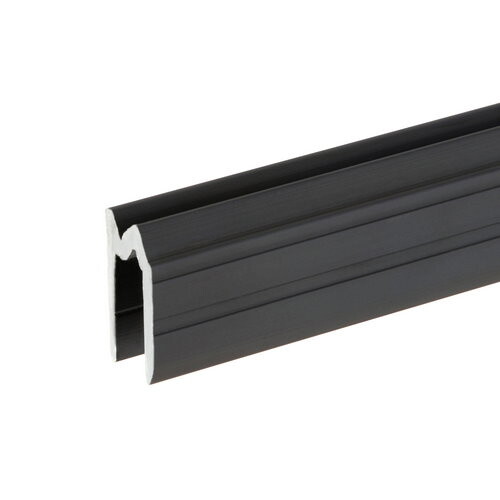 6102 BLK - Aluminium-Hybrid-Schließprofil schwarz für 7 mm Material