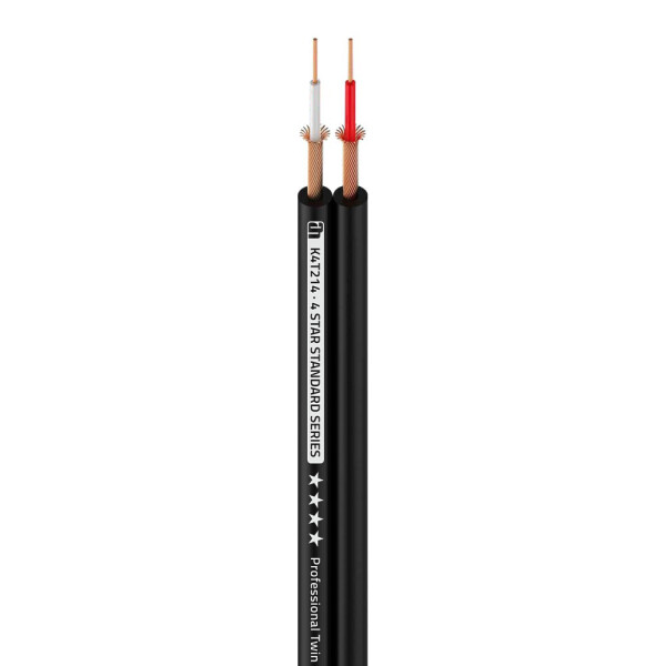 4 STAR TWIN 214 - Twin Mikrofonkabel | 0,14 mm² AWG26 | 100 m