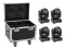Set 4x LED TMH-S60 Moving-Head-Spot + Case