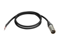 DMX cable XLR 3pol male/cable wires