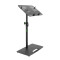 LTS T 02 B - Universal Laptop Stand with Adjustable Holding Pins and Steel Base, Black