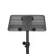 LTS T 02 B - Universal Laptop Stand with Adjustable Holding Pins and Steel Base, Black