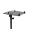 LTS T 02 B - Universal Laptop Stand with Adjustable Holding Pins and Steel Base, Black