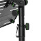LTS T 02 B - Universal Laptop Stand with Adjustable Holding Pins and Steel Base, Black
