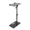 LTS T 02 B - Universal Laptop Stand with Adjustable Holding Pins and Steel Base, Black