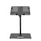 LTS T 02 B - Universal Laptop Stand with Adjustable Holding Pins and Steel Base, Black