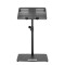 LTS T 02 B - Universal Laptop Stand with Adjustable Holding Pins and Steel Base, Black