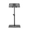 LTS T 02 B - Universal Laptop Stand with Adjustable Holding Pins and Steel Base, Black