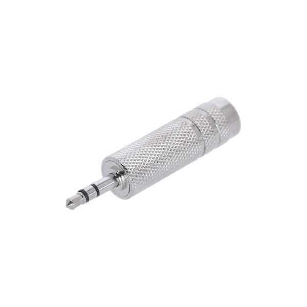 4 STAR A JF3 MM3 METAL - Adapter 6.3 mm jack TRS to 3.5 mm jack TRS