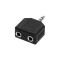4 STAR AY MF3 MM3 - Adattatore a Y 2 x 3,5 mm jack TRS femmina a 3,5 mm jack TRS femmina
