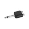 4 STAR AY RF2 JM2 - Y-adapter 2 x RCA female to 6.3 mm jack TS male