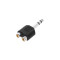 4 STAR AY RF2 JM3 - Adaptateur en Y 2 x RCA femelle vers jack 6,3 mm TRS mâle