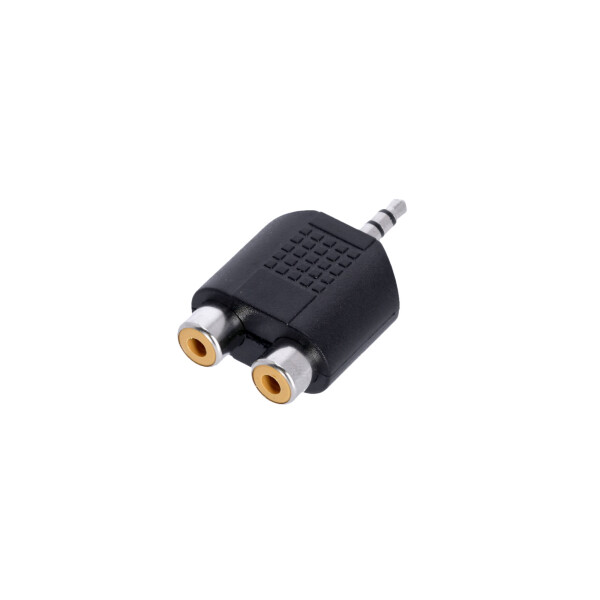 4 STAR AY RF2 MM3 - Y-adapter 2 x RCA female to 3.5 mm jack TRS male