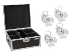 Set 4x LED THA-20PC TRC Theater-Spot wh + Case