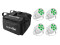 Set 4x LED Silent Par 6 QCL Floor ws + Soft-Bag