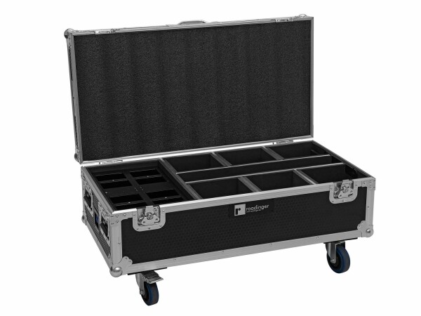 Flightcase 6x AKKU IP UP-4 Plus HCL Spot WDMX mit Ladefunktion