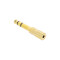 4 STAR A MF3 JM3 GOLD - Adaptateur mini-jack femelle stéréo vers jack 6,3 mm mâle stéréo