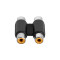 4 STAR AT RF2 RF2 - Twin-Adapter 2 x RCA femelle auf 2 x RCA femelle