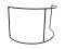 Mobile DJ Screen Curved incl. Cover wh
