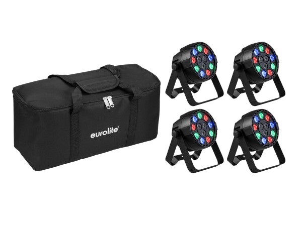 Set 4x AKKU Mini PARty RGBW Spot MK2 + Soft-Bag