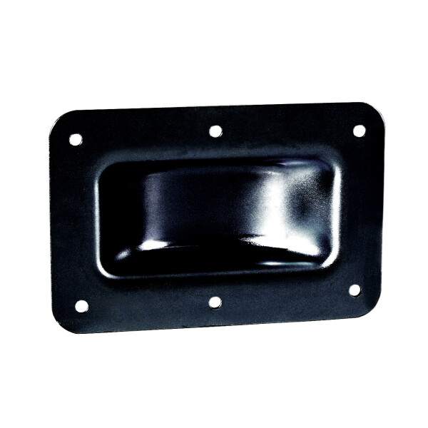 38083 BLK - Castor Dish Steel, black