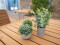 Table plants in pots, artificial plant, Set of 3