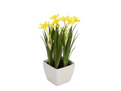 Daffodil, artificial plant, 23cm