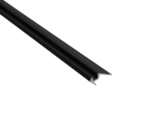 Treppenprofil für LED Strip schwarz 2m