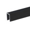 6240 BLK - Aluminium Capping Channel for 9.5 mm Dividing Wall, black