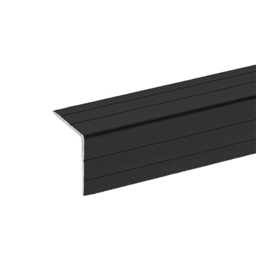 6109 BLK - Aluwinkel Kantenschutz 22 x 22mm, schwarz eloxiert