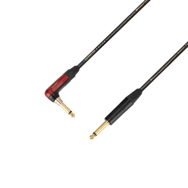 5 STAR IPR 0900 PALMER® CABLE SILENT - Instrument Cable | Palmer® & Neutrik silentPLUG® angled Jack x Jack TS | 9 m