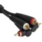 U97001BL RCA-RCA CABLE SET BLK STRA 1.5M