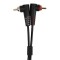 U97001BL RCA-RCA CABLE SET BLK STRA 1.5M