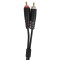 U97001BL RCA-RCA CABLE SET BLK STRA 1.5M