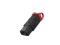 IEC socket rewireable locking straight