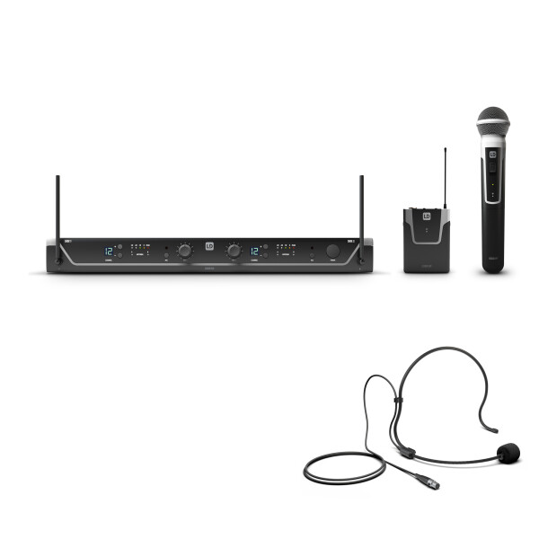 U305 HBH 2 - Funkmikrofon System mit Bodypack, Headset und Handmikrofon dynamisch, 584 - 608 MHz
