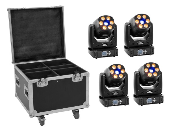Set 4x LED TMH-H90 + Case with wheels