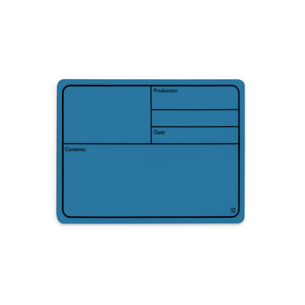 88001 M BLUE - Beschriftungsschild Kunststoff, magnetisch 177 x127 mm, blau