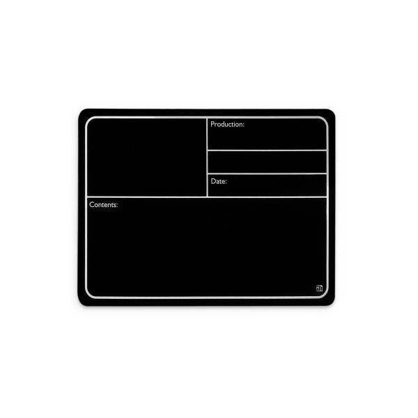 88001 M BLACK - Beschriftungsschild Kunststoff, magnetisch 177 x127 mm, schwarz