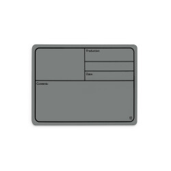 88001 M GREY - Plaque signalétique plastique,...