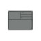 88001 M GREY - Beschriftungsschild Kunststoff, magnetisch 177 x127 mm, grau