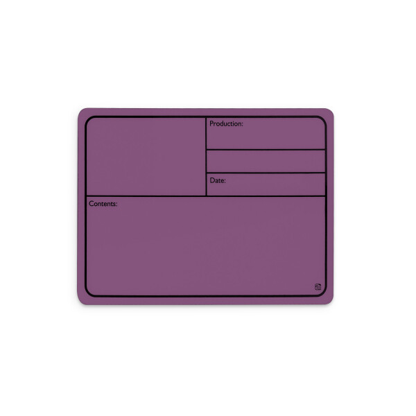 88001 M PURPLE - Plastic tour label, magnetic 177 x127 mm, purple
