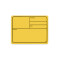 88001 M YELLOW - Plastic tour label, magnetic 177 x127 mm, yellow